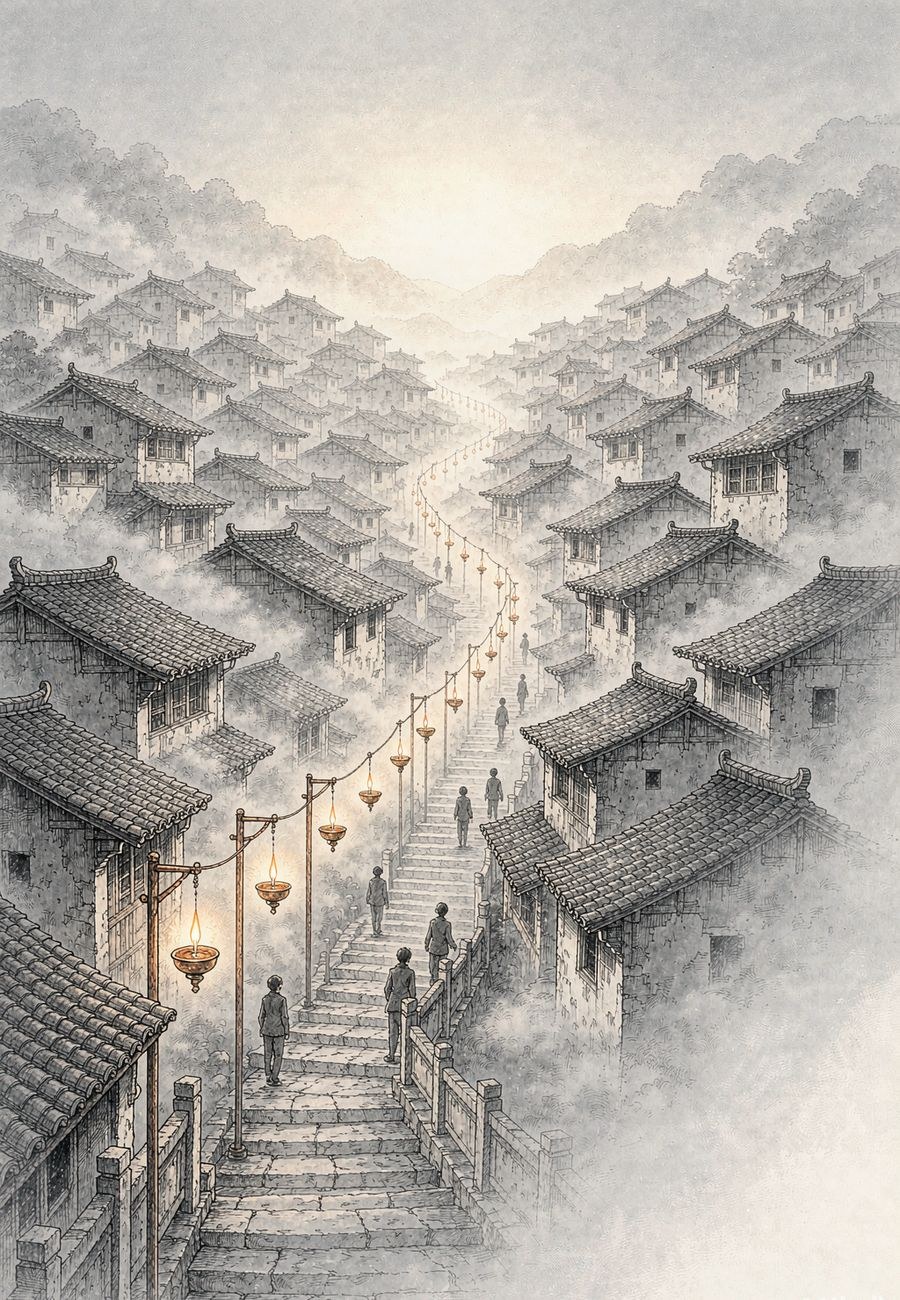雾散天光