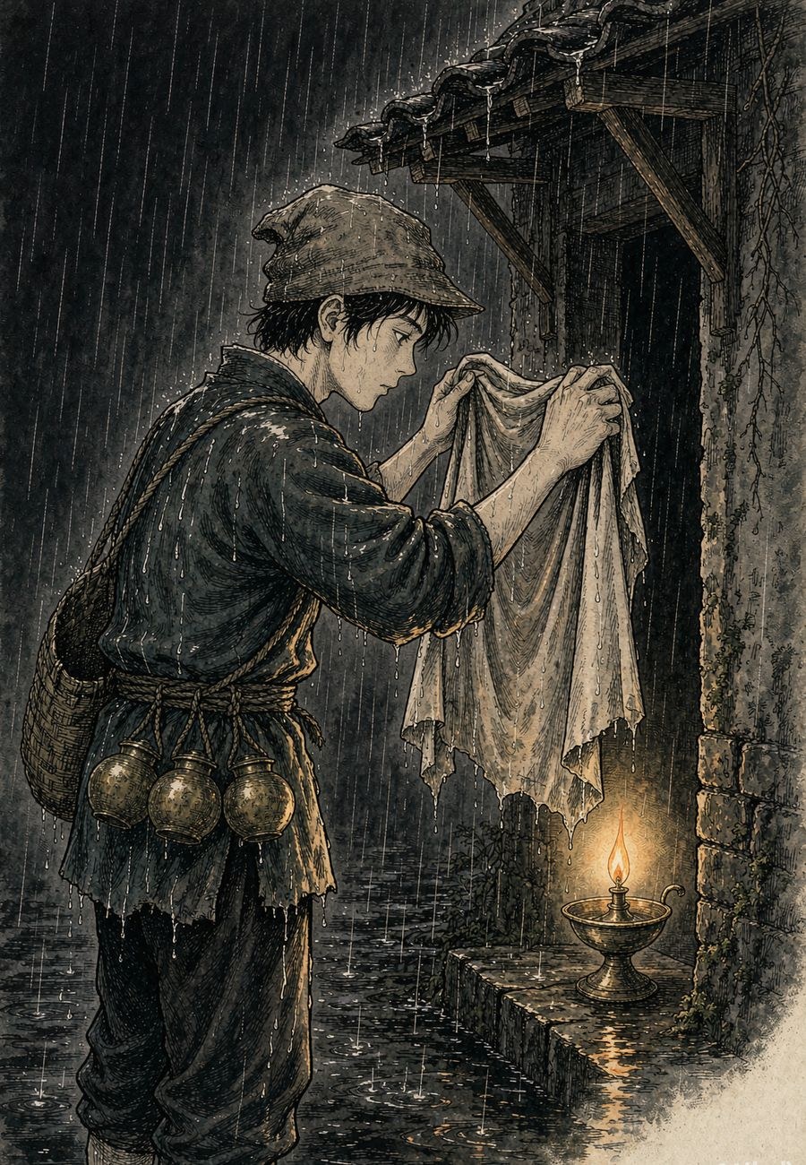 雨中护灯